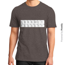 District T-Shirt (on man) Heather brown printify-dev-2