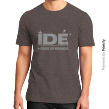 District T-Shirt (on man) Heather brown printify-dev-2