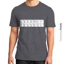 District T-Shirt (on man) Heather charcoal printify-dev-2