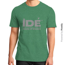 District T-Shirt (on man) Heather green printify-dev-2