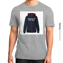 District T-Shirt (on man) Heather grey printify-dev-2