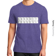 District T-Shirt (on man) Heather purple printify-dev-2
