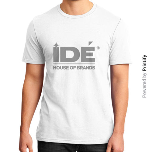 District T-Shirt (on man) White printify-dev-2