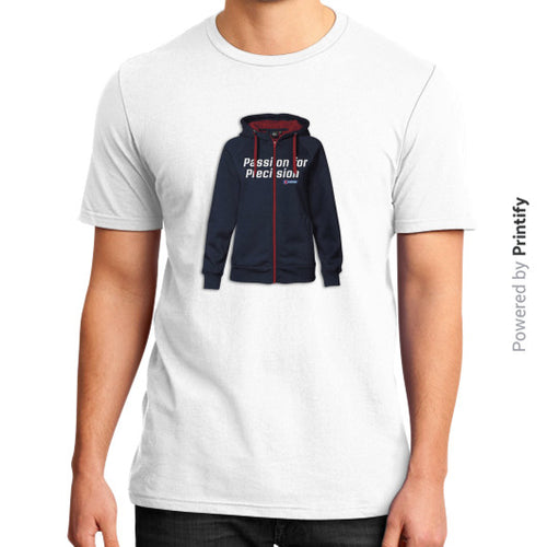 District T-Shirt (on man) White printify-dev-2