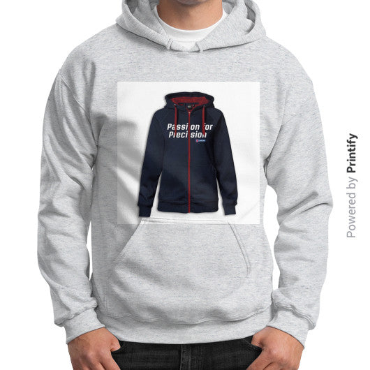 Gildan Hoodie (on man) Ash grey printify-dev-2