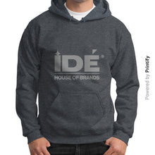 Gildan Hoodie (on man) Dark heather printify-dev-2