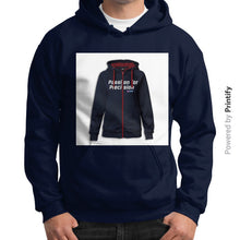 Gildan Hoodie (on man) Navy printify-dev-2
