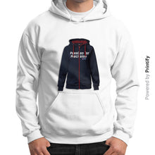 Gildan Hoodie (on man) White printify-dev-2