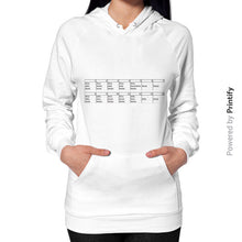 Hoodie (on woman) White printify-dev-2