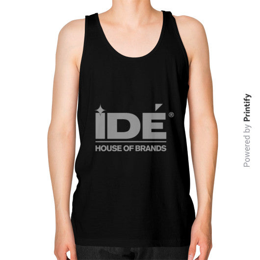 Unisex Fine Jersey Tank (on man) Black printify-dev-2