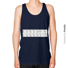 Unisex Fine Jersey Tank (on man) Navy printify-dev-2