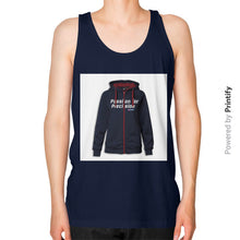 Unisex Fine Jersey Tank (on man) Navy printify-dev-2