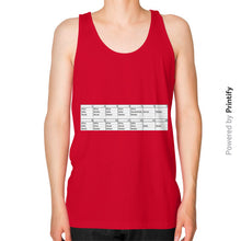 Unisex Fine Jersey Tank (on man) Red printify-dev-2