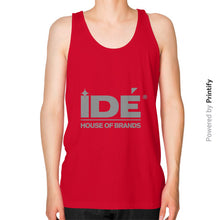 Unisex Fine Jersey Tank (on man) Red printify-dev-2