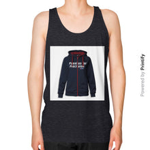 Unisex Fine Jersey Tank (on man) Tri-Blend Black printify-dev-2
