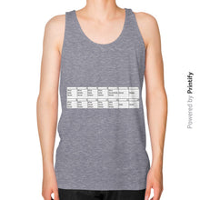 Unisex Fine Jersey Tank (on man) Tri-Blend Grey printify-dev-2