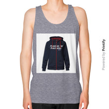 Unisex Fine Jersey Tank (on man) Tri-Blend Grey printify-dev-2
