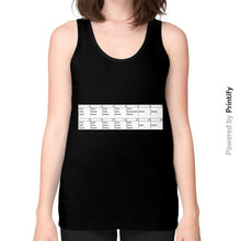 Unisex Fine Jersey Tank (on woman) Black printify-dev-2