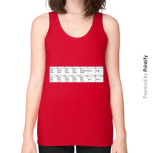 Unisex Fine Jersey Tank (on woman) Red printify-dev-2