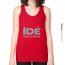 Unisex Fine Jersey Tank (on woman) Red printify-dev-2