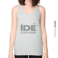 Unisex Fine Jersey Tank (on woman) Silver printify-dev-2
