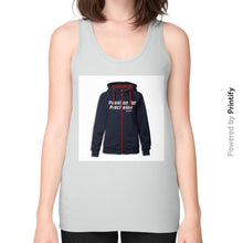 Unisex Fine Jersey Tank (on woman) Silver printify-dev-2