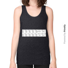 Unisex Fine Jersey Tank (on woman) Tri-Blend Black printify-dev-2