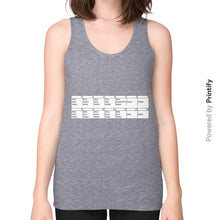 Unisex Fine Jersey Tank (on woman) Tri-Blend Grey printify-dev-2