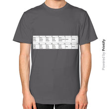 Unisex T-Shirt (on man) Asphalt printify-dev-2