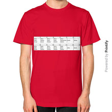 Unisex T-Shirt (on man) Red printify-dev-2