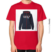 Unisex T-Shirt (on man) Red printify-dev-2