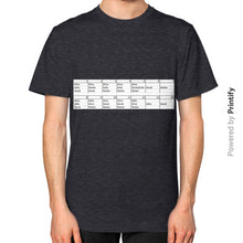Unisex T-Shirt (on man) Tri-Blend Black printify-dev-2