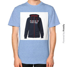 Unisex T-Shirt (on man) Tri-Blend Blue printify-dev-2