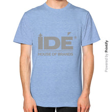 Unisex T-Shirt (on man) Tri-Blend Blue printify-dev-2