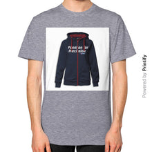 Unisex T-Shirt (on man) Tri-Blend Grey printify-dev-2