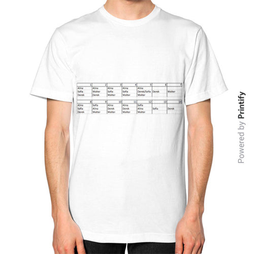 Unisex T-Shirt (on man) White printify-dev-2