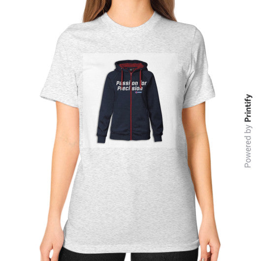 Unisex T-Shirt (on woman) Ash grey printify-dev-2