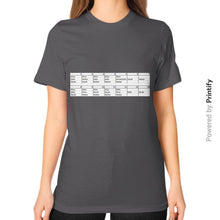 Unisex T-Shirt (on woman) Asphalt printify-dev-2