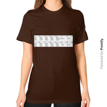 Unisex T-Shirt (on woman) Brown printify-dev-2
