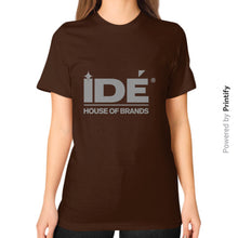 Unisex T-Shirt (on woman) Brown printify-dev-2