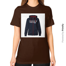 Unisex T-Shirt (on woman) Brown printify-dev-2
