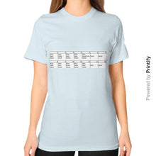 Unisex T-Shirt (on woman) Light blue printify-dev-2