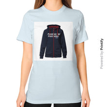 Unisex T-Shirt (on woman) Light blue printify-dev-2