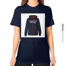 Unisex T-Shirt (on woman) Navy printify-dev-2