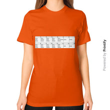 Unisex T-Shirt (on woman) Orange printify-dev-2