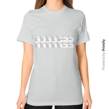 Unisex T-Shirt (on woman) Silver printify-dev-2