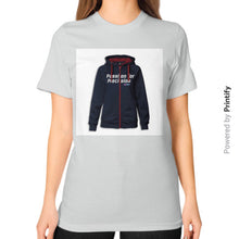 Unisex T-Shirt (on woman) Silver printify-dev-2