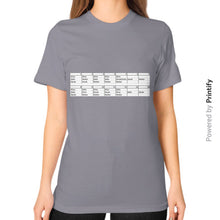 Unisex T-Shirt (on woman) Slate printify-dev-2