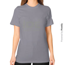 Unisex T-Shirt (on woman) Slate printify-dev-2