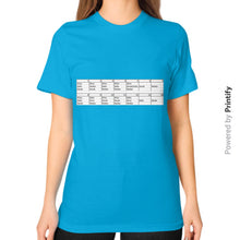 Unisex T-Shirt (on woman) Teal printify-dev-2